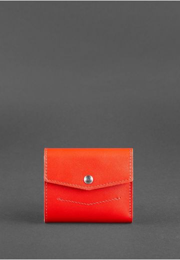 Жіночий шкіряний гаманець 2.1 Яскраво-червоний